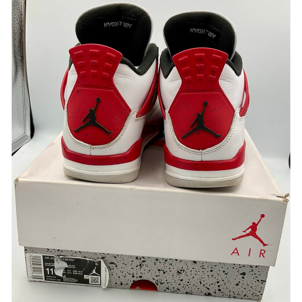 Jordan 4 Retro Red Cement DH6927-161 Sz 11 #205 - Picture 7 of 8